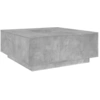 Image de vidaXL Table basse gris béton 100x100x40 cm Bois composite
