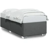 Image de vidaXL Cadre de lit sans matelas gris foncé 80x200 cm Tissu