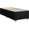 Image de vidaXL Cadre de lit sans matelas noir 80x200 cm Tissu