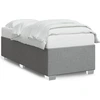 Image de vidaXL Cadre de lit sans matelas gris clair 90x200 cm Tissu