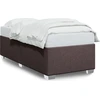 Image de vidaXL Cadre de lit sans matelas brun foncé 100x200 cm Tissu