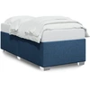 Image de vidaXL Cadre de lit sans matelas bleu 100x200 cm Tissu