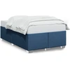 Image de vidaXL Cadre de lit sans matelas bleu 120x190 cm Tissu