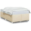 Image de vidaXL Cadre de lit sans matelas Crème 120x200 cm Tissu