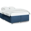 Image de vidaXL Cadre de lit sans matelas bleu 140x190 cm Tissu