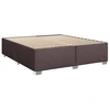 Image de vidaXL Cadre de lit sans matelas brun foncé 180x200 cm Tissu