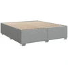 Image de vidaXL Cadre de lit sans matelas gris clair 200x200 cm Tissu