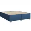 Image de vidaXL Cadre de lit sans matelas bleu 200x200 cm Tissu