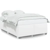 Image de vidaXL Cadre de lit blanc 140x190 cm similicuir