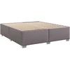 Image de vidaXL Cadre de lit Gris 200x200 cm Similicuir