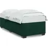 Image de vidaXL Cadre de lit sans matelas vert foncé 80x200 cm velours