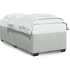 Image de vidaXL Cadre de lit sans matelas gris clair 90x190 cm velours