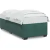 Image de vidaXL Cadre de lit sans matelas vert foncé 90x190 cm velours