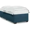 Image de vidaXL Sommier bleu 90x190 cm velours