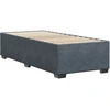 Image de vidaXL Cadre de lit sans matelas gris foncé 90x200 cm velours