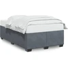 Image de vidaXL Cadre de lit sans matelas gris foncé 120x190 cm velours