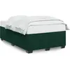 Image de vidaXL Cadre de lit sans matelas vert foncé 120x190 cm velours