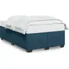 Image de vidaXL Sommier bleu 120x190 cm velours