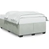 Image de vidaXL Cadre de lit sans matelas gris clair 120x200 cm velours