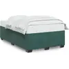 Image de vidaXL Cadre de lit sans matelas vert foncé 120x200 cm velours