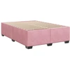 Image de vidaXL Sommier rose 140x190 cm velours