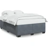 Image de vidaXL Cadre de lit sans matelas gris foncé 160x200 cm velours