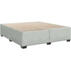 Image de vidaXL Cadre de lit sans matelas gris clair 180x200 cm velours