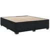 Image de vidaXL Cadre de lit sans matelas noir 180x200 cm velours