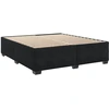Image de vidaXL Cadre de lit sans matelas noir 200x200 cm velours