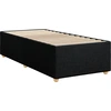 Image de vidaXL Cadre de lit sans matelas noir 80x200 cm Tissu