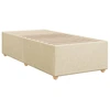 Image de vidaXL Cadre de lit sans matelas Crème 80x200 cm Tissu