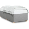 Image de vidaXL Cadre de lit sans matelas gris clair 90x190 cm Tissu