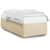 Image de vidaXL Cadre de lit sans matelas Crème 90x190 cm Tissu