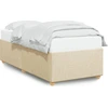 Image de vidaXL Cadre de lit sans matelas Crème 90x200 cm Tissu