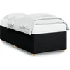 Image de vidaXL Cadre de lit sans matelas noir 100x200 cm Tissu
