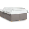 Image de vidaXL Cadre de lit sans matelas Taupe 120x200 cm Tissu
