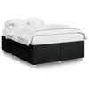 Image de vidaXL Cadre de lit sans matelas noir 160x200 cm Tissu