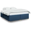 Image de vidaXL Cadre de lit sans matelas bleu 180x200 cm Tissu