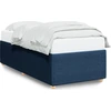 Image de vidaXL Cadre de lit sans matelas bleu 80x200 cm Tissu