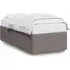 Image de vidaXL Cadre de lit sans matelas Taupe 100x200 cm Tissu