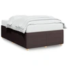Image de vidaXL Cadre de lit sans matelas brun foncé 120x190 cm Tissu