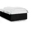 Image de vidaXL Cadre de lit sans matelas noir 120x200 cm Tissu