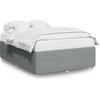 Image de vidaXL Cadre de lit sans matelas gris clair 160x200 cm Tissu