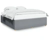 Image de vidaXL Cadre de lit sans matelas gris clair 180x200 cm Tissu