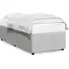 Image de vidaXL Cadre de lit sans matelas gris clair 90x200 cm velours