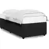 Image de vidaXL Sommier noir 90x200 cm velours