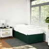 Image de vidaXL Cadre de lit sans matelas vert foncé 90x200 cm velours