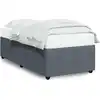 Image de vidaXL Cadre de lit sans matelas gris foncé 100x200 cm velours