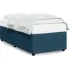 Image de vidaXL Sommier bleu 100x200 cm velours