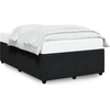 Image de vidaXL Cadre de lit sans matelas noir 120x190 cm velours